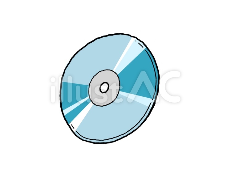 CD cd,dvd,pcのイラスト素材