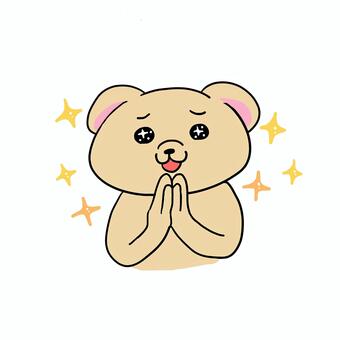 素敵〜！と喜ぶ犬 犬,キャラ,ポップ,動物,かわいい,喜ぶ,嬉しい,やったー,キラキラ,ハッピーのイラスト素材