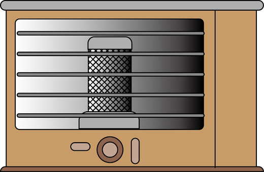 ストーブ ストーブ,石油,灯油,暖房,オフ,冬,設備,線画のイラスト素材