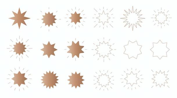パンクアイコンまとめ パンク,爆発,アイコン,カラー,グラデーション,まとめ,銅色のイラスト素材