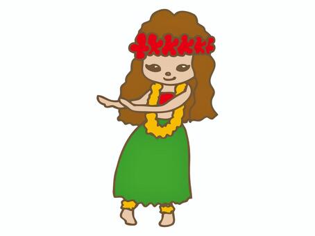 Hula girl, JPG and EPS Hula girl, , JPG and EPS