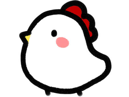 Crayon style chicken graffiti illustration material, JPG and PNG Crayon style chicken graffiti illustration material, chicken, crayon, drawing paper, JPG and PNG