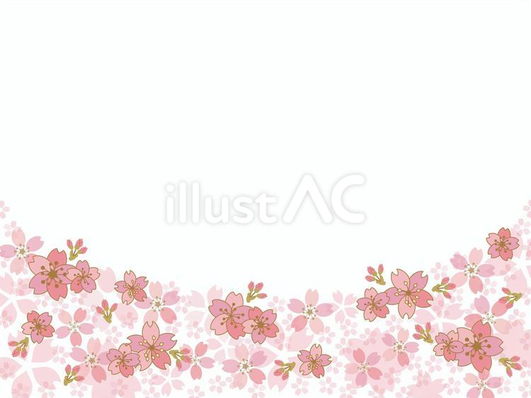 春の桜フレーム1 桜,春,フレームのイラスト素材