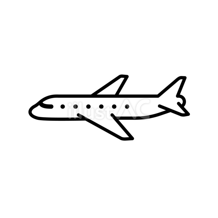 飛行機のアイコン 飛行機,航空機,翼のイラスト素材