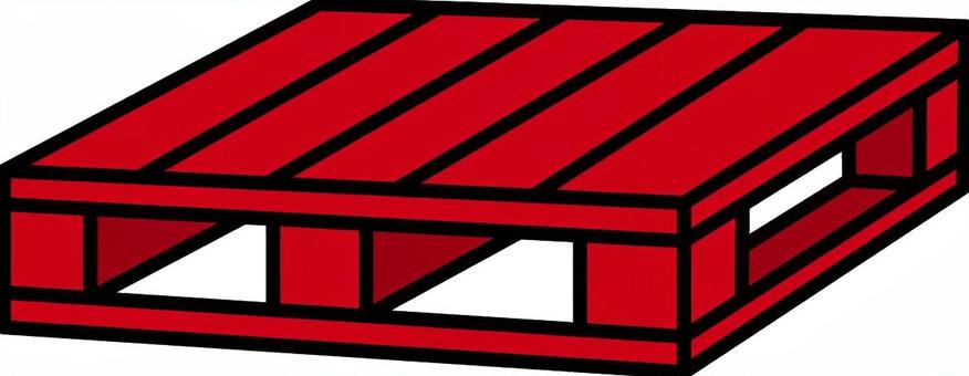 赤のパレットです。 赤のパレットです。 パレット,シンプル,倉庫,運搬,物流,作業,荷役,積載,積み込み,備品のイラスト素材