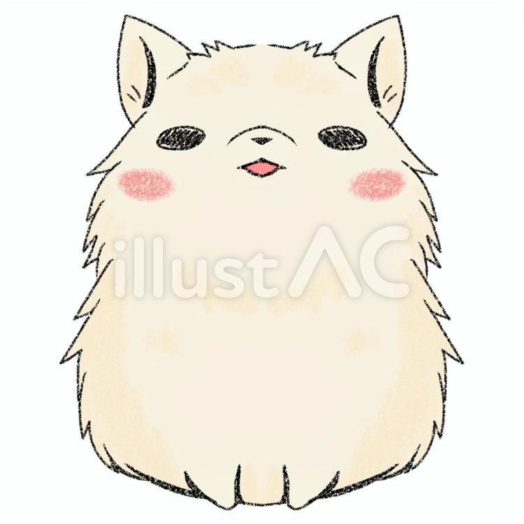 ポメラニアン＿クリーム 犬,動物,ポメラニアンのイラスト素材