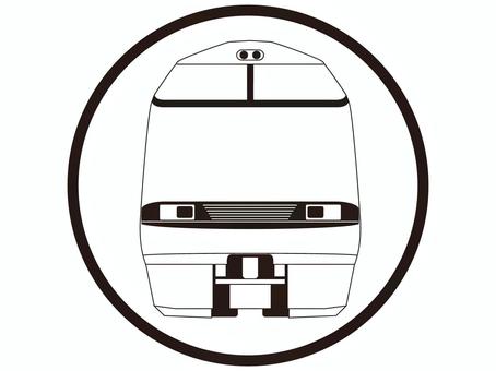 Illustration, limited express, electric train, vehicle, 