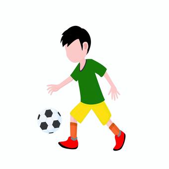 スポーツ 073 スポーツ 073 スポーツ,サッカー,サッカー選手,ボール,蹴る,試合,チーム,男性,運動,トレーニングのイラスト素材