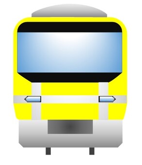 電車105 電車,正面,列車,通勤,前,通学,公共交通機関,トレイン,鉄道,交通のイラスト素材