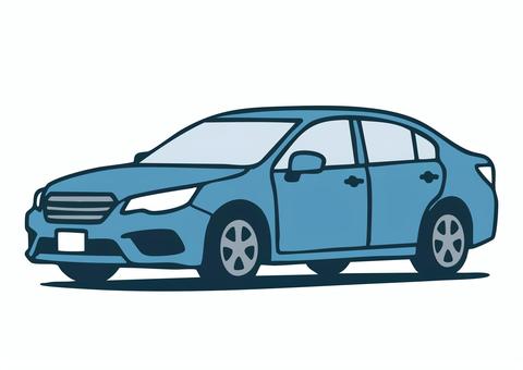 セダン乗用車のシンプルなイラスト セダン,普通車,4ドア,コンパクト,モダン,標準的,街乗り,ファミリーカー,移動手段,車両のイラスト素材
