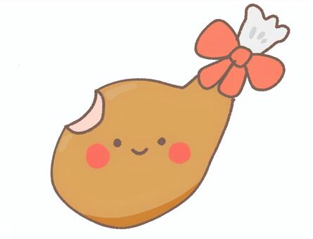 聖誕雞吃了一半 聖誕雞吃了一半