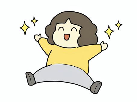 喜ぶ人 喜ぶ,やったー,嬉しい,できた,完成,歓喜,すっきり,解放,ジャンプ,大の字のイラスト素材
