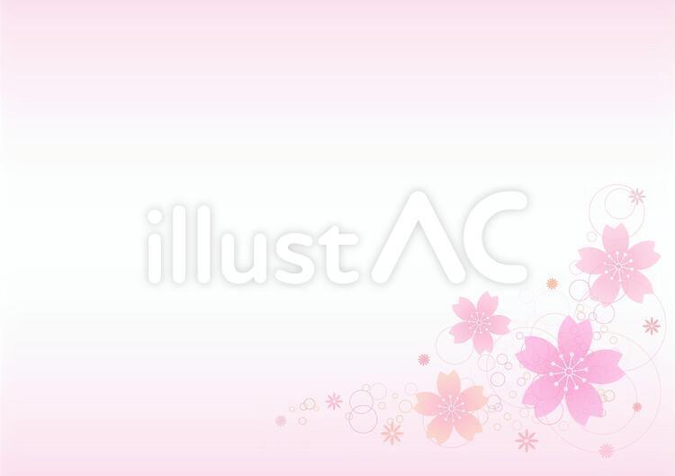 桜素材29 フレーム,桜,春のイラスト素材