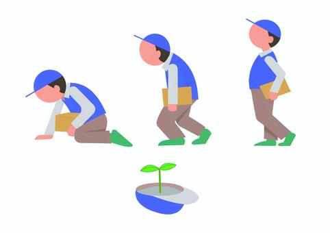 宅配業者 宅配業者,配達,宅配,男性,燃え尽き,疲労,疲弊,年末,配送,運送会社のイラスト素材