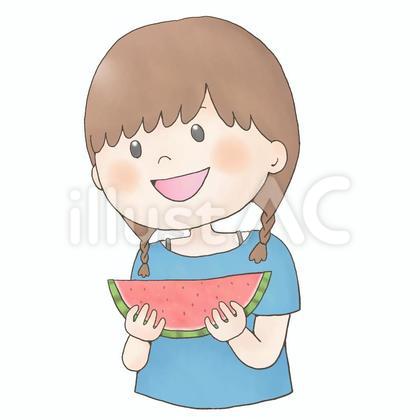 女の子(すいか)