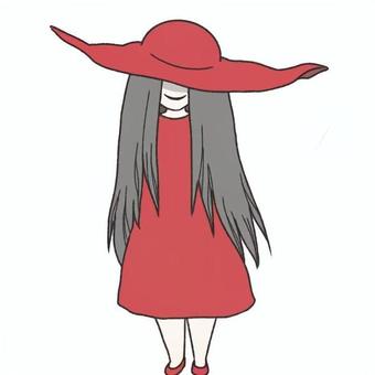 アクロバティックサラサラ かわいい,ゆるかわ,ゆるい,アクロバティックサラサラ,都市伝説,口裂け女,八尺様,怪談,妖怪のイラスト素材