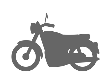 バイクのシルエット バイク,オートバイ,二輪車,シルエット,乗り物のイラスト素材