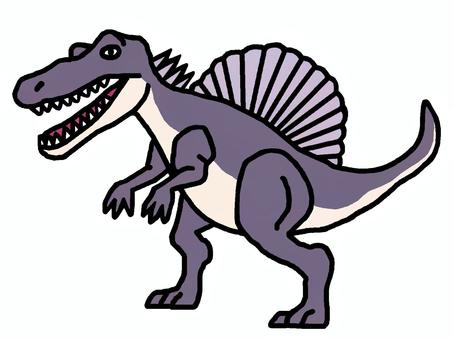 恐竜 恐竜,スピノサウルス,獣脚類,爬虫類,鳥獣脚類,イラストのイラスト素材