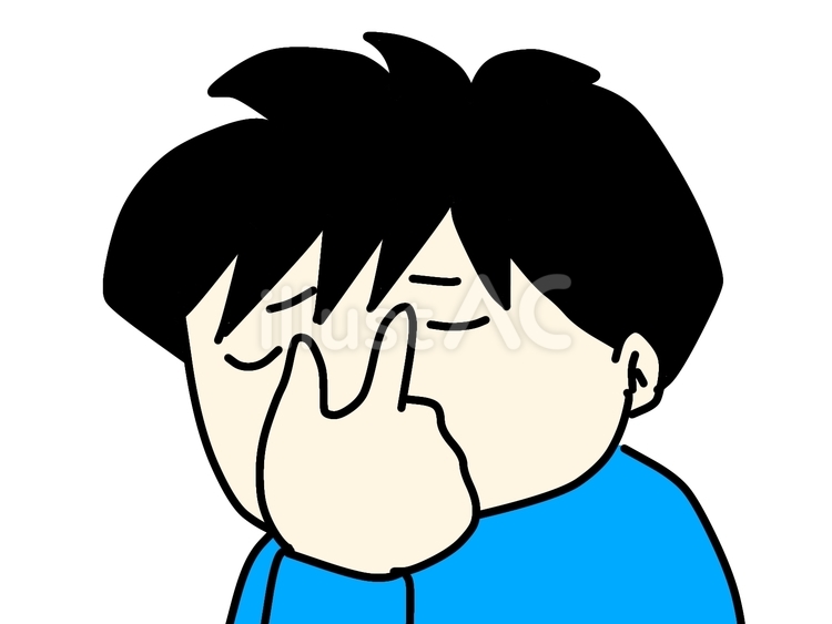 疲れ目が辛い男性 挿絵,男性,男子のイラスト素材