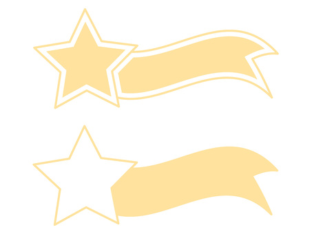 黄色い流れ星風の見出しフレームセット 黄色い流れ星風の見出しフレームセット フレーム,流れ星,天体,キラキラ,リボン,お祝い,ランキング,黄色,ポップ,フラットのイラスト素材