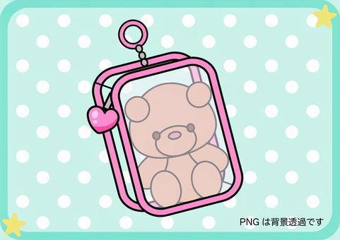 かわいい持ち物シリーズ【ポーチ】 ポーチ,推し活,推しグッズ,ぬいぐるみ,ハートのイラスト素材