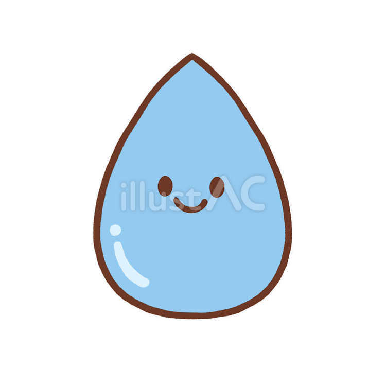 しずくのイラスト しずく,水,イラストのイラスト素材