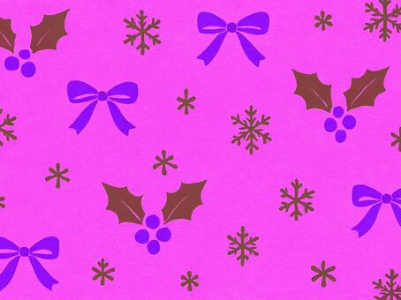 14.クリスマス背景 クリスマス,xmas,クリスマス柄,クリスマスパターン,冬,ウィンター,雪の結晶,スノーフレーク,ヒイラギ,柊のイラスト素材