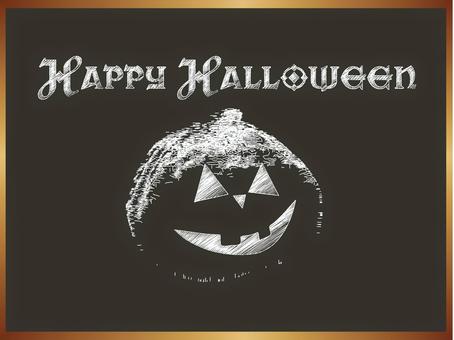 チョークアート風ハロウィン