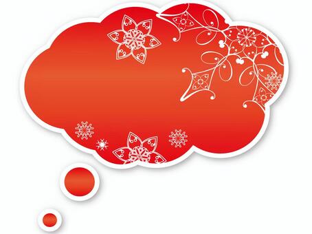 Christmas callout, speech balloon, christmas, snow, JPG, PNG and AI