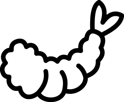 ピクトグラムの黒のえびフライです。 ピクトグラム,えびフライ,シンプル,揚げ物,フライ,料理,えび,食べ物,日本,おかずのイラスト素材