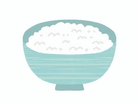 お茶碗に入ったご飯 ご飯,お米,白米,お茶碗,器,よそう,主食,食べ物,食事,一杯のイラスト素材
