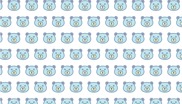 熊の柄パターン 柄,パターン,動物,熊,可愛いのイラスト素材