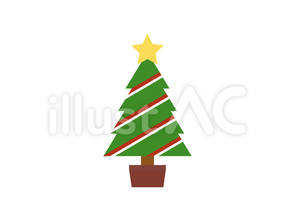 ギザ三角クリスマスツリーアイコン:A