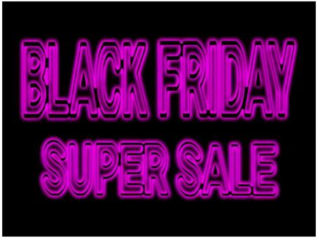 BLACK FRIDAY 文字