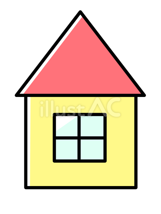 かわいい家 家,一軒家,不動産のイラスト素材