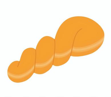 ツイストドーナツのアイコン ツイスト,ドーナツ,お菓子,デザート,おやつ,洋菓子,食べ物,揚げる,アイコン,マークのイラスト素材