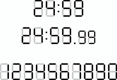 デジタル時計a, , JPG, PNG and AI