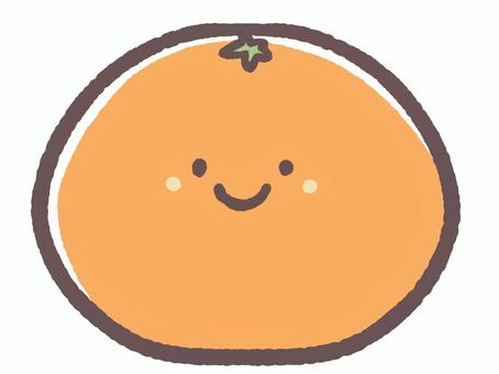 食べ物みかんちゃん ミカン,食べ物,果物,おやつ,給食,おいしい,かわいい,デザートのイラスト素材