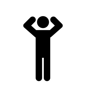 頭を抱えている人のシルエット ピクトグラム,シルエット,人間,人物,棒人間,モノクロ,ユニバーサルデザイン,イメージ,悩み,不安のイラスト素材