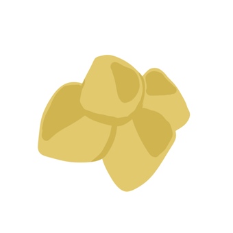 おせちの具(栗きんとん) 栗きんとん,食べ物,手書き,たべもの,栗のイラスト素材