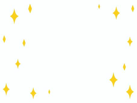 キラキラ星の透過フレーム キラキラ,星,フレーム,枠,ライン,かわいい,ポップ,光,輝き,スターのイラスト素材