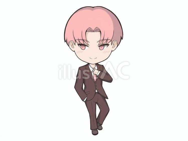 男子【2】 スーツ,キャラクター,人物のイラスト素材