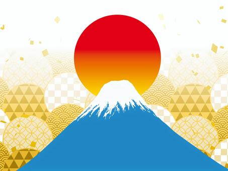 正月和風フレーム年賀状 年賀状,和柄,和風,正月,可愛い,美しい,ベクター,紙吹雪,パーティー,お祝いのイラスト素材