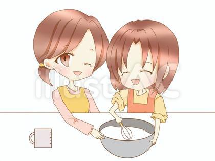 料理をする女の子たち