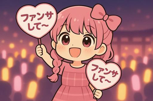 推し活女子〜両手うちわでファンサ希望♡〜