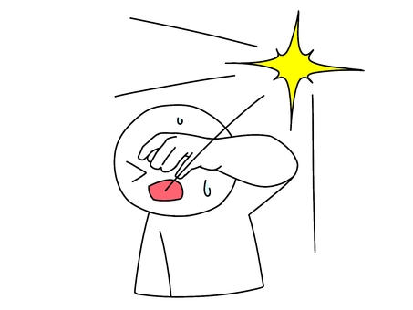 まぶしい まぶしい,フラッシュ,光,輝き,日光,照明,明るい,目眩まし,人物のイラスト素材