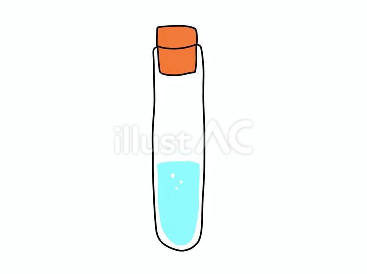 試験管のイラスト 試験管,ガラス,理科のイラスト素材