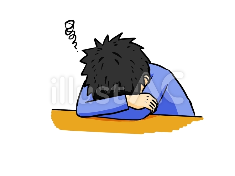 頭痛　男性 頭痛,疲労,痛みのイラスト素材