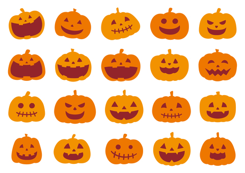 ハロウィンのかぼちゃセット04 ハロウィンのかぼちゃセット04 ハロウィン,ハロウィーン,かぼちゃ,パンプキン,ジャックオーランタン,秋,10月,イベント,行事,ワンポイントのイラスト素材