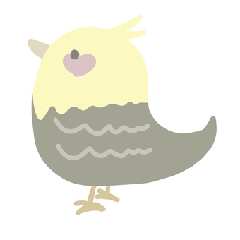 シナモンパールのオカメインコ オウム オカメインコ,オウム,ペット,小鳥,シナモンパールのイラスト素材
